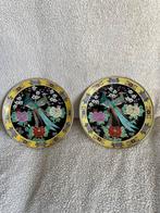 2 Chinese borden met paradijsvogels, Antiek en Kunst, Ophalen of Verzenden