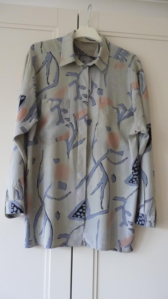 Blouse Esperanto - 42-44, Kleding | Dames, Blouses en Tunieken, Zo goed als nieuw, Maat 42/44 (L), Grijs, Ophalen of Verzenden