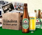 DEN HAAG: HOUTEN HEINEKEN KRAT + 12 KLASSIEKE BRUINE FLESJES, Verzamelen, Ophalen, Nieuw, Flesje(s), Heineken