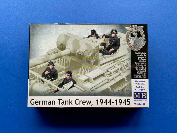 Masterbox	35201	German Tank Crew 1944-1945	1/35, Hobby en Vrije tijd, Modelbouw | Figuren en Diorama's, Nieuw, 1:35 tot 1:50, Ophalen of Verzenden
