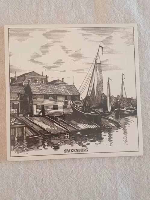 tegel Spakenburg haven scheepswerf oude schans, Antiek en Kunst, Antiek | Wandborden en Tegels, Ophalen