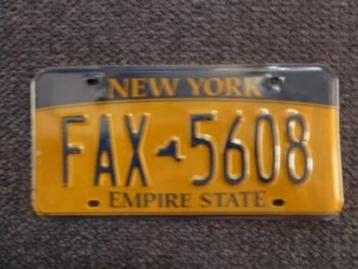 Kentekenplaat licenseplate New York Empire State no. 5 USA beschikbaar voor biedingen