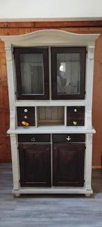 Kast keukenkast stevig, eiken, in 2 delen, Ophalen, Zo goed als nieuw, 50 tot 75 cm, 200 cm of meer