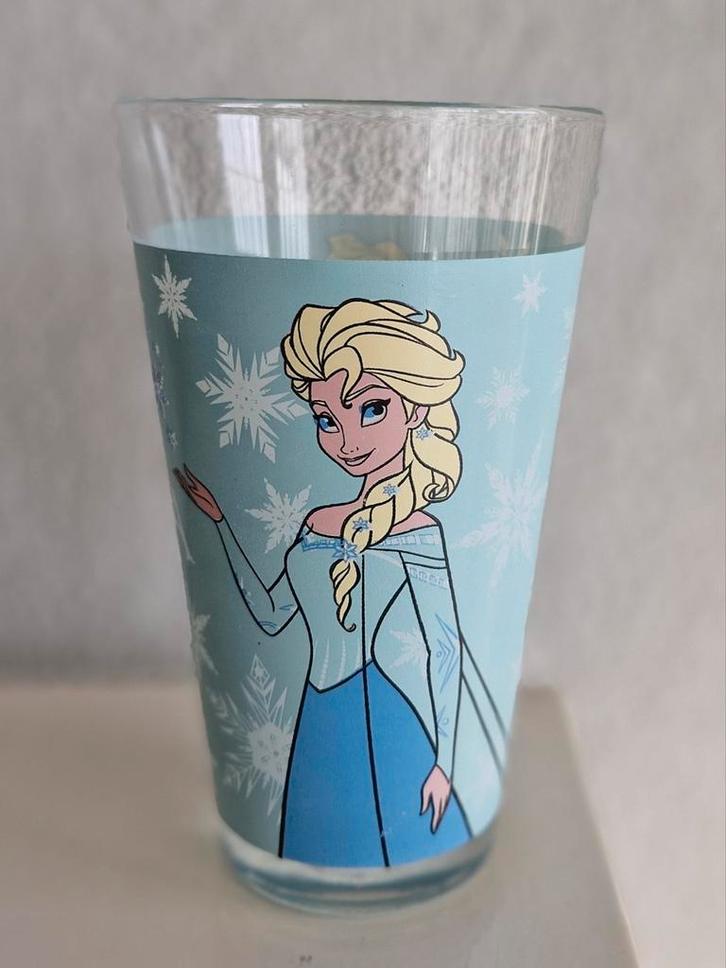 Frozen Glas, Verzamelen, Glas en Borrelglaasjes, Zo goed als nieuw, Frisdrankglas, Ophalen of Verzenden