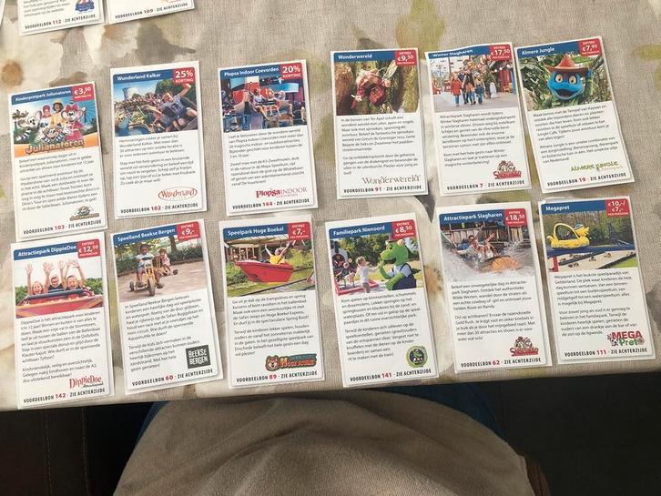 Korting pretparken, Tickets en Kaartjes, Kortingen en Cadeaubonnen, Eén persoon, Kortingsbon