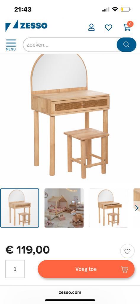 Kaptafeltje, Huis en Inrichting, Tafels | Kaptafels, Zo goed als nieuw, Minder dan 100 cm, 50 tot 100 cm, Ophalen