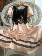 Antieke theater jurk 1920 prinsessen jurk satijn fluweel, Verzenden, Kinderen