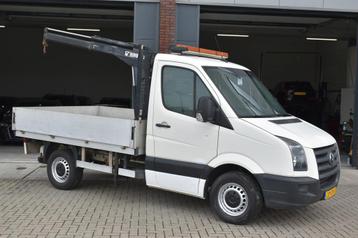 Volkswagen Crafter 35 2.5 TDI L1 open laadbak met kraan HIAB beschikbaar voor biedingen