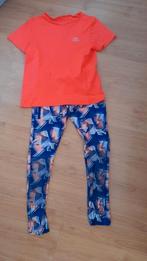 Decathlon meisjes hardloop setje shirt en lange tight, Ophalen of Verzenden, Zo goed als nieuw, Maat 34 (XS) of kleiner
