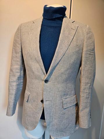 Suitsupply Linnen Colbert Lichtgrijs Maat 48 - Nieuwstaat beschikbaar voor biedingen