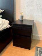 KULLEN Ladekast 2 lades, zwartbruinc (chest of 2 drawers), Ophalen, 25 tot 50 cm, 50 tot 100 cm, Minder dan 100 cm