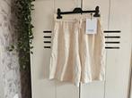 Linnen short korte broek beige wit 36 nieuw selected femme, Kort, Beige, Selected Femme, Nieuw