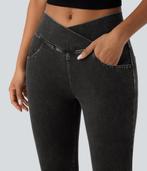 Halara zwarte stretchjeans maat M slankkledend sportief, Maat 38/40 (M), Verzenden, Zwart, Nieuw