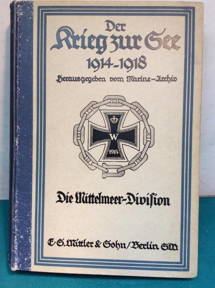 DIE MITTELMEER DIVISION  WW1, Verzamelen, Militaria | Algemeen, Marine, Boek of Tijdschrift, Duitsland, Ophalen of Verzenden
