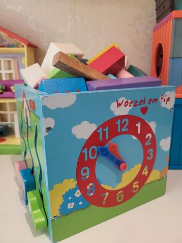 Woezel en Pip houten bouwstenen- heeeel veel beschikbaar voor biedingen