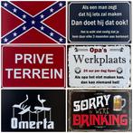 Groningen vlag provincie reclamebord van metaal wandbord, Nieuw, Ophalen of Verzenden