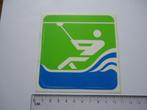 sticker WATERSKI logo retro watersport ski retro, Verzamelen, Stickers, Verzenden