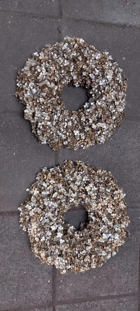 Hortensiakrans krans hortensia goud, Huis en Inrichting, Woonaccessoires | Kransen, Zo goed als nieuw, Ophalen of Verzenden