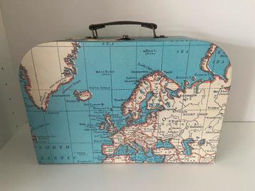 Nieuwe Koffer met Wereldkaart Klassiek Retro Sovjet Unie beschikbaar voor biedingen