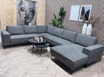 ZGAN Moderne Royale U-Bank / Hoekbank - Grijs - 341cm, Huis en Inrichting, Ophalen, -, -, Hoekbank