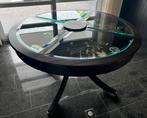 Maatwerk Decoratie houten salontafel, 150 tot 200 cm, Rond, Ophalen of Verzenden, Zo goed als nieuw