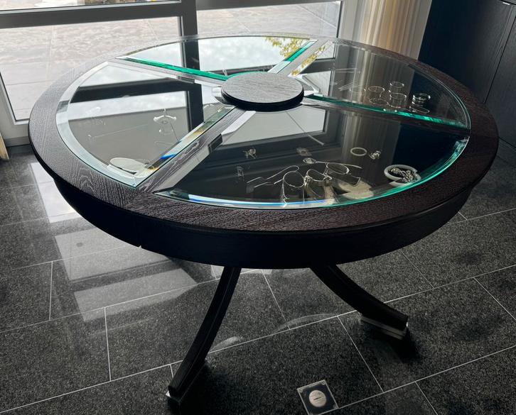 Maatwerk Decoratie houten salontafel, Huis en Inrichting, Tafels | Salontafels, Zo goed als nieuw, 75 cm of meer, 150 tot 200 cm