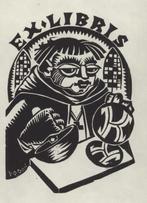 0008 Ex Libris Nederland : Jan van Doorn, z.j., Antiek en Kunst, Kunst | Etsen en Gravures, Verzenden