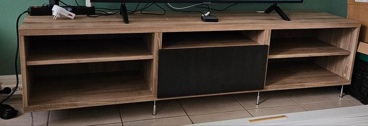 Besta hangend tv meubel Walnootpatroon, Huis en Inrichting, Kasten | Televisiemeubels, Gebruikt, Minder dan 100 cm, 150 tot 200 cm