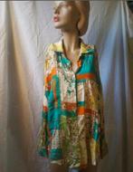 Gekleurde tropische blouse, Kleding | Dames, Gedragen, Maat 38/40 (M), Ophalen of Verzenden, Overige kleuren