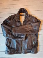 Cumlaude leren jas maat 48/S - Valt ruimer!, Bruin, Maat 48/50 (M), Gedragen, Cumlaude