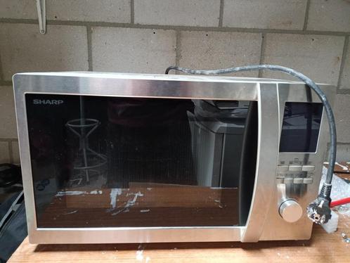 Sharp R922STWE - Combi magnetron, Witgoed en Apparatuur, Magnetrons, Gebruikt, Vrijstaand, 45 tot 60 cm, Ophalen