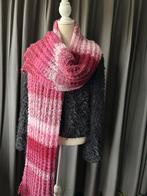 Alpaca sjaal met bordeaux & roze kleuren, Ophalen of Verzenden, Nieuw, Sjaal