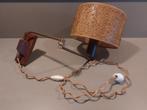 Vintage Teak Houten Wandlamp Jaren 50, Antiek en Kunst, Ophalen of Verzenden