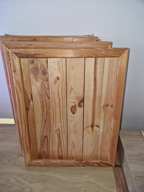 hobby display kastje hout 50 x 40 cm x 4 cm 4 stuks, Hobby en Vrije tijd, Knutselen, Gebruikt, Materiaal, Ophalen of Verzenden