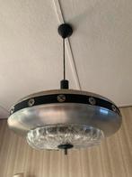 Space Age UFO Plafondlamp Jaren 50, Huis en Inrichting, Lampen | Plafondlampen, Ophalen, Gebruikt, Glas