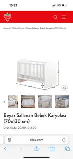 Cilek babywieg, Ophalen, Jongetje of Meisje, Wit, Dekbedovertrek