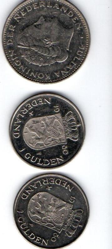 Gulden dubbele kop 1980 Rijksdaalder1970 beschikbaar voor biedingen