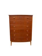 Deense vintage ladekast, jaren 60, Huis en Inrichting, Kasten | Ladekasten, Gebruikt, 5 laden of meer, 100 tot 150 cm, Teakhout