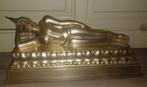 Grote liggende Buddha Boedha metaal zilver legering 7kg, Ophalen of Verzenden