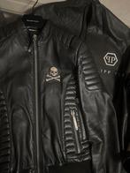 Philipp Plein Leren Jas - Maat M-L - Zo Goed Als Nieuw, Maat 52/54 (L), Zwart, Ophalen of Verzenden, Zo goed als nieuw