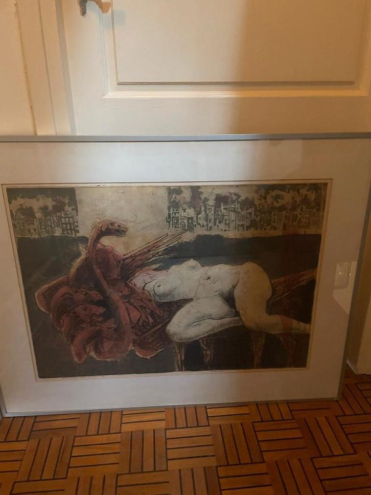 Ets, Antiek en Kunst, Kunst | Schilderijen | Modern, Ophalen