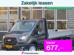 Ford Transit 165pk Open laadbak Dubbellucht Pritsche Trekhaa, Auto's, Stof, 1995 cc, Euro 6, 4 cilinders
