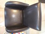Fauteuil bruin, Huis en Inrichting, Fauteuils, Ophalen, Zo goed als nieuw, 50 tot 75 cm, Leer