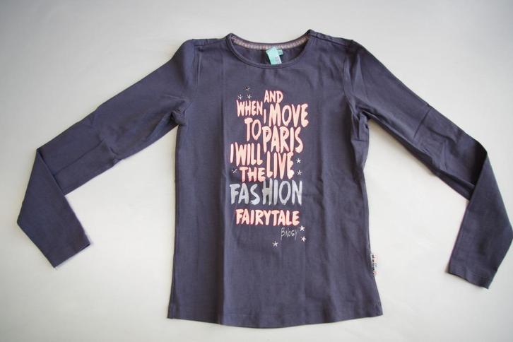 B.Nosy longsleve maat 146-152 (donkergrijs), Kinderen en Baby's, Kinderkleding | Maat 152, Gebruikt, Meisje, Shirt of Longsleeve