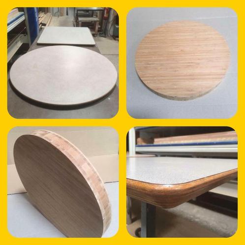 036. Bamboe  en Kunststof Tafel bladen 40 mm dik, Huis en Inrichting, Tafels | Statafels, Nieuw, Ophalen