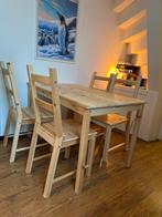 IKEA IVAR Eettafel + 4 Stoelen - Zeer Goede Conditie, Huis en Inrichting, Tafels | Eettafels, Ophalen, 100 tot 150 cm, 50 tot 100 cm