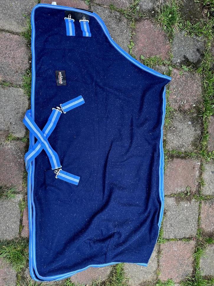 Fleecedeken + nekstuk maat 165, Dieren en Toebehoren, Paarden en Pony's | Dekens en Dekjes, Gebruikt, Deken, Ophalen of Verzenden