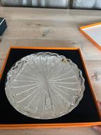 Stölze hand geslepen schaal/bord van bleikristal, Antiek en Kunst, Antiek | Glas en Kristal, Ophalen of Verzenden