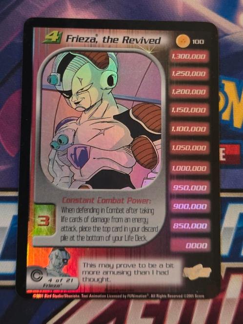 Frieza, the Revived 100 DBZ CCG Trunks Saga Foil - EXC, Hobby en Vrije tijd, Verzamelkaartspellen | Overige, Gebruikt, Losse kaart