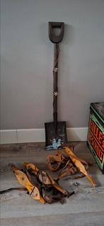 Decoratie schep en 2 sets houten schaaten, Antiek en Kunst, Curiosa en Brocante, Ophalen of Verzenden